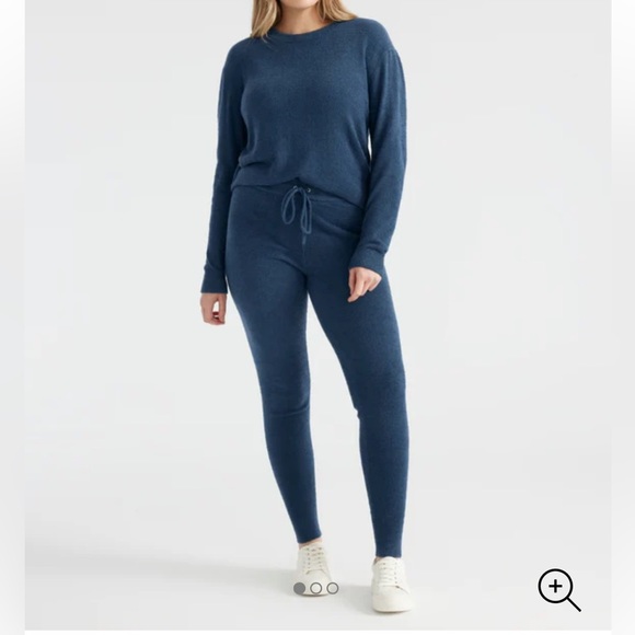 Knix BNWT dark teal cozzy crew top size:M - Picture 2 of 7